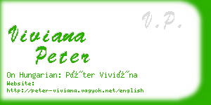 viviana peter business card